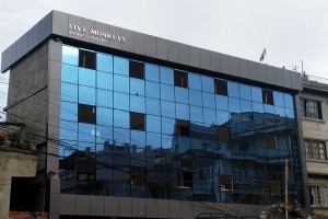 Five Monkeys Steel Letter